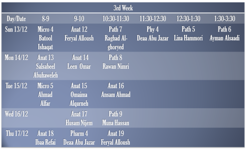 3rd Week
